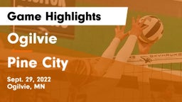Ogilvie  vs Pine City  Game Highlights - Sept. 29, 2022