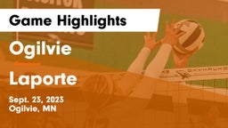 Ogilvie  vs Laporte Game Highlights - Sept. 23, 2023