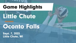 Little Chute  vs Oconto Falls  Game Highlights - Sept. 7, 2023