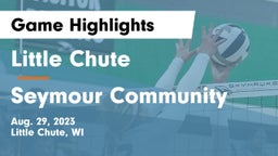 Little Chute  vs Seymour Community  Game Highlights - Aug. 29, 2023
