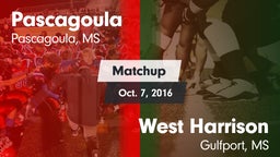 Matchup: Pascagoula vs. West Harrison  2016