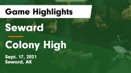 Seward  vs Colony High Game Highlights - Sept. 17, 2021