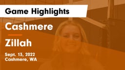 Cashmere  vs Zillah  Game Highlights - Sept. 13, 2022