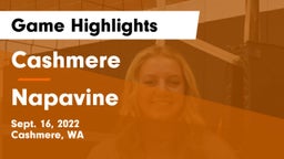 Cashmere  vs Napavine Game Highlights - Sept. 16, 2022