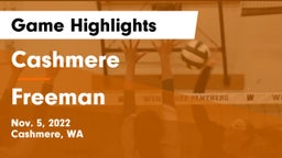 Cashmere  vs Freeman Game Highlights - Nov. 5, 2022