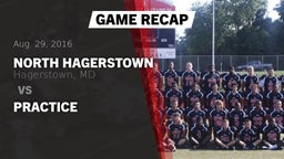 Recap: North Hagerstown  vs. Practice 2016