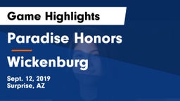 Paradise Honors  vs Wickenburg Game Highlights - Sept. 12, 2019