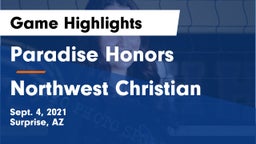 Paradise Honors  vs Northwest Christian  Game Highlights - Sept. 4, 2021
