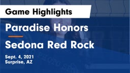 Paradise Honors  vs Sedona Red Rock  Game Highlights - Sept. 4, 2021