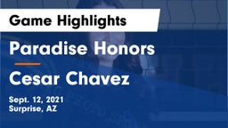 Paradise Honors  vs Cesar Chavez  Game Highlights - Sept. 12, 2021
