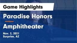 Paradise Honors  vs Amphitheater  Game Highlights - Nov. 2, 2021