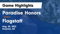 Paradise Honors  vs Flagstaff  Game Highlights - Aug. 30, 2023