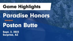 Paradise Honors  vs Poston Butte  Game Highlights - Sept. 2, 2023