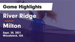 River Ridge  vs Milton  Game Highlights - Sept. 30, 2021