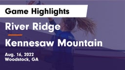 River Ridge  vs Kennesaw Mountain  Game Highlights - Aug. 16, 2022