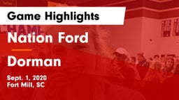 Nation Ford  vs Dorman  Game Highlights - Sept. 1, 2020