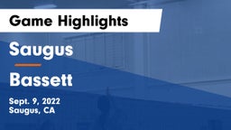 Saugus  vs Bassett Game Highlights - Sept. 9, 2022