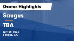 Saugus  vs TBA Game Highlights - July 29, 2023