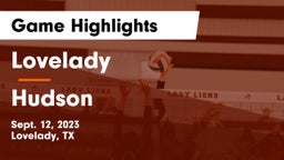 Lovelady  vs Hudson  Game Highlights - Sept. 12, 2023