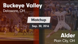 Matchup: Buckeye Valley vs. Alder  2016
