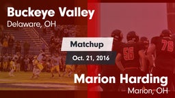 Matchup: Buckeye Valley vs. Marion Harding  2016