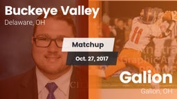 Matchup: Buckeye Valley vs. Galion  2017