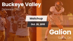 Matchup: Buckeye Valley vs. Galion  2018