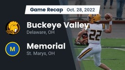 Recap: Buckeye Valley  vs. Memorial  2022