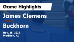 James Clemens  vs Buckhorn  Game Highlights - Nov. 15, 2023