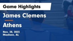 James Clemens  vs Athens  Game Highlights - Nov. 28, 2023