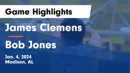 James Clemens  vs Bob Jones  Game Highlights - Jan. 4, 2024