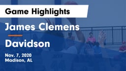 James Clemens  vs Davidson  Game Highlights - Nov. 7, 2020