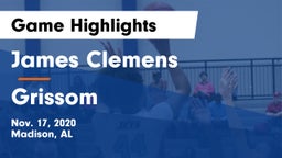 James Clemens  vs Grissom  Game Highlights - Nov. 17, 2020