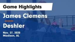 James Clemens  vs Deshler Game Highlights - Nov. 27, 2020