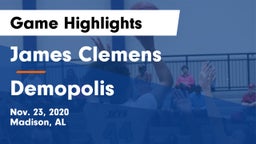 James Clemens  vs Demopolis  Game Highlights - Nov. 23, 2020