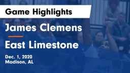 James Clemens  vs East Limestone  Game Highlights - Dec. 1, 2020