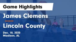 James Clemens  vs Lincoln County Game Highlights - Dec. 18, 2020