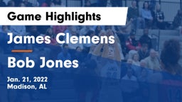 James Clemens  vs Bob Jones  Game Highlights - Jan. 21, 2022