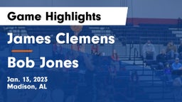 James Clemens  vs Bob Jones  Game Highlights - Jan. 13, 2023