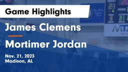 James Clemens  vs Mortimer Jordan Game Highlights - Nov. 21, 2023