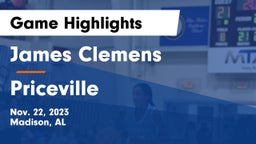 James Clemens  vs Priceville  Game Highlights - Nov. 22, 2023