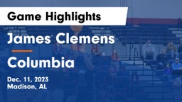 James Clemens  vs Columbia  Game Highlights - Dec. 11, 2023