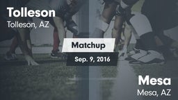 Matchup: Tolleson vs. Mesa  2016