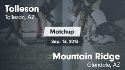 Matchup: Tolleson vs. Mountain Ridge  2016