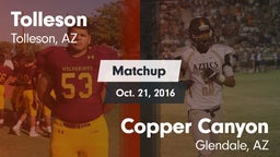 Matchup: Tolleson vs. Copper Canyon  2016