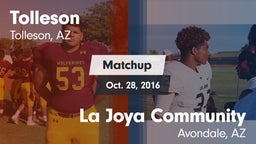 Matchup: Tolleson vs. La Joya Community  2016