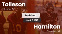 Matchup: Tolleson vs. Hamilton  2018