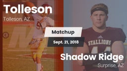 Matchup: Tolleson vs. Shadow Ridge  2018