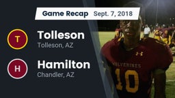Recap: Tolleson  vs. Hamilton  2018