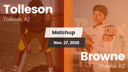 Matchup: Tolleson vs. Browne  2020